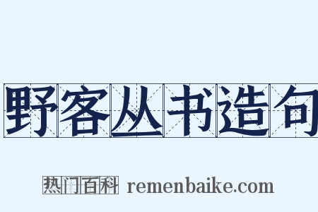 野客丛书造句是什么意思的图片